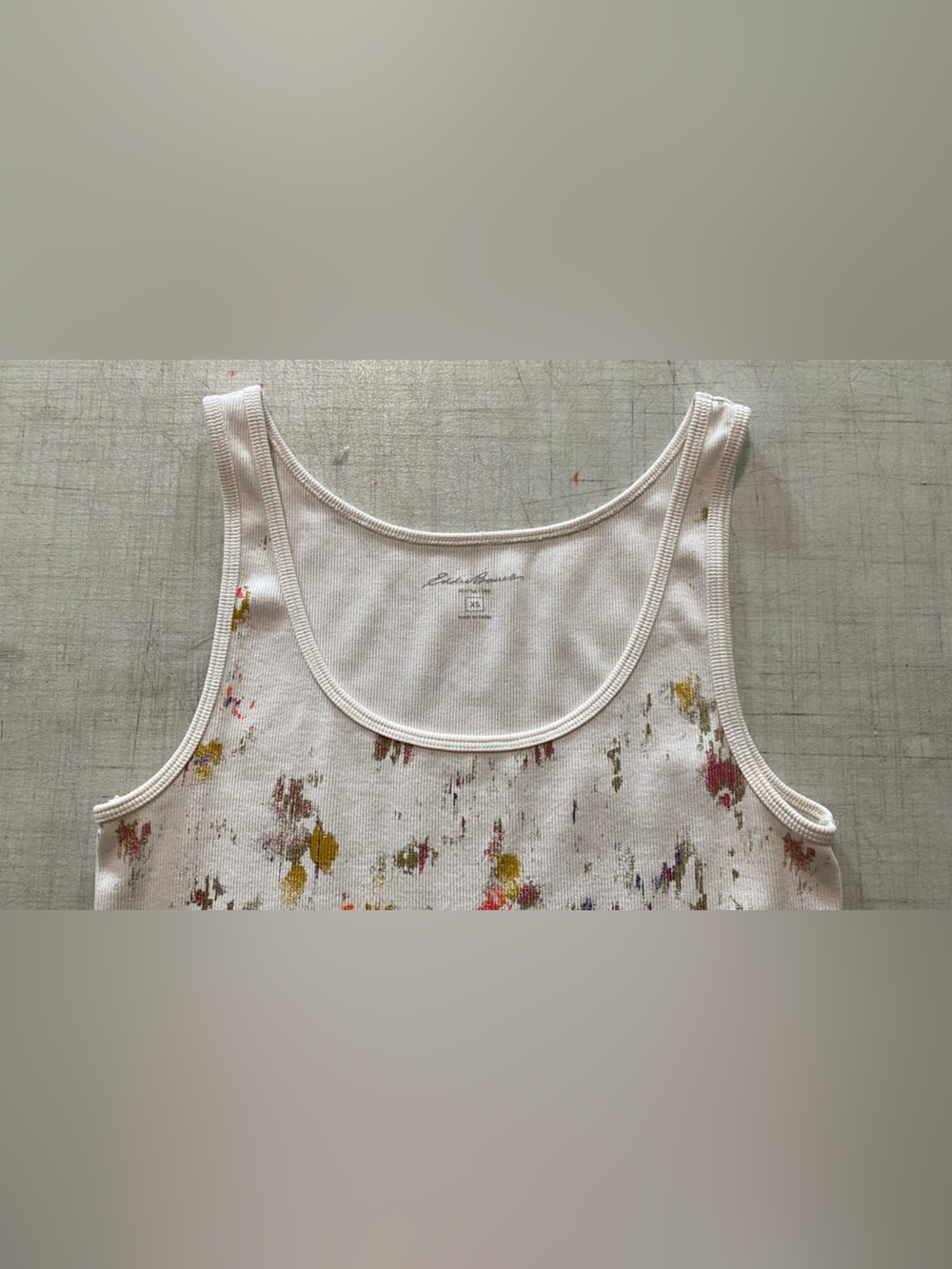 Eddie Bauer Cream Floral Print Tank Top - Picture 3 of 8
